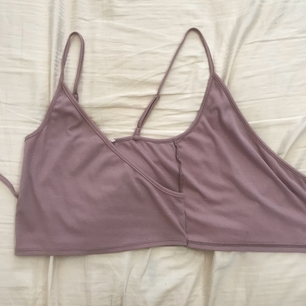 ❌SOLD❌ Wrap crop top - Picture 6 of 7